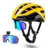 Sport Bicycle Helmet with Magnetic Goggles for Cycling Road Mountain Bike Outdoor Riding Safety Durable PC+EPS Unisex Adult