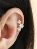 Minimalpiercing 14K Triple Flower Piercing Earrings S, M