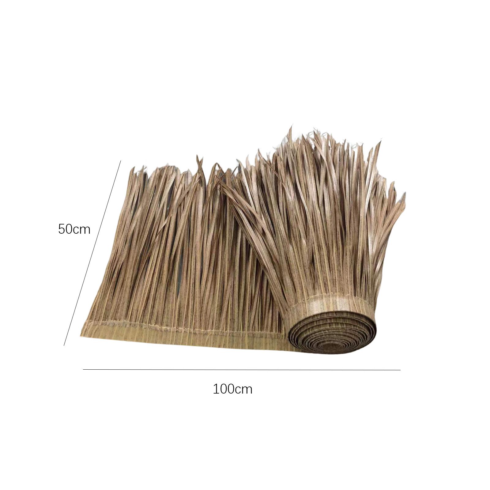 

Artificial Thatch Roll 3.28ftx1.64ft Realistic Grass Roof Fence Decorative Ornament shutter Palm Straw Roof Thatch Roofing Panel