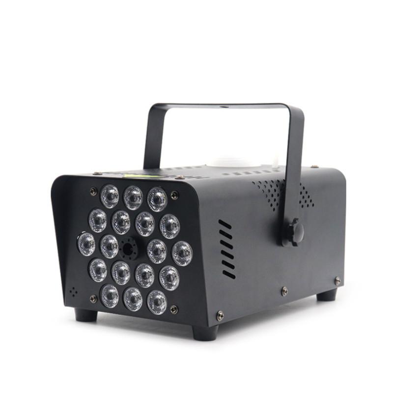 500W Portable Stage Smoke Machine 18 LED Halloween Party Fog Machine Small DISCO Atmosphere Equipment
