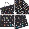 Earrings Hanging Organizer Wall Earring Holder Soft Felt Hanger For Jewelry Necklace Earring Ring Stud Display Holder