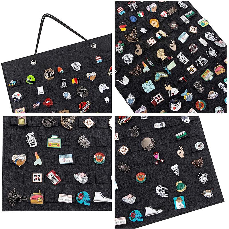 Earrings Hanging Organizer Wall Earring Holder Soft Felt Hanger For Jewelry Necklace Earring Ring Stud Display Holder