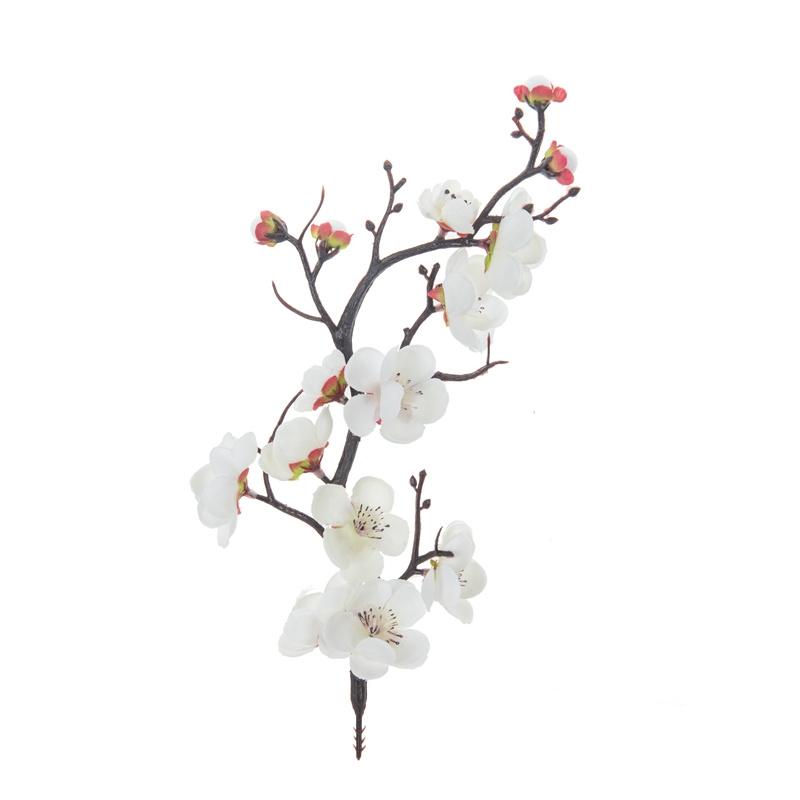 

Silk Artificial flowers Plum Blossom Peach Branch Home Room Table Valentine s Outdoor Garden Wedding Wreath Yard Decor DIY Gifts 1 pc белый