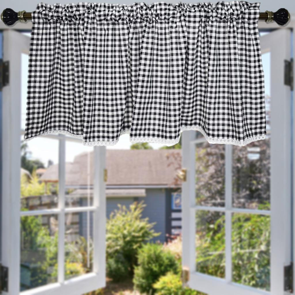 Klassisches Spitzen-Fenstervorhang-Set für Badezimmer- und Küchendekoration