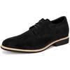 KIXSTAR Casual Semišové Velikost Pánské Šněrovací Boty, Černá, 25.5cm