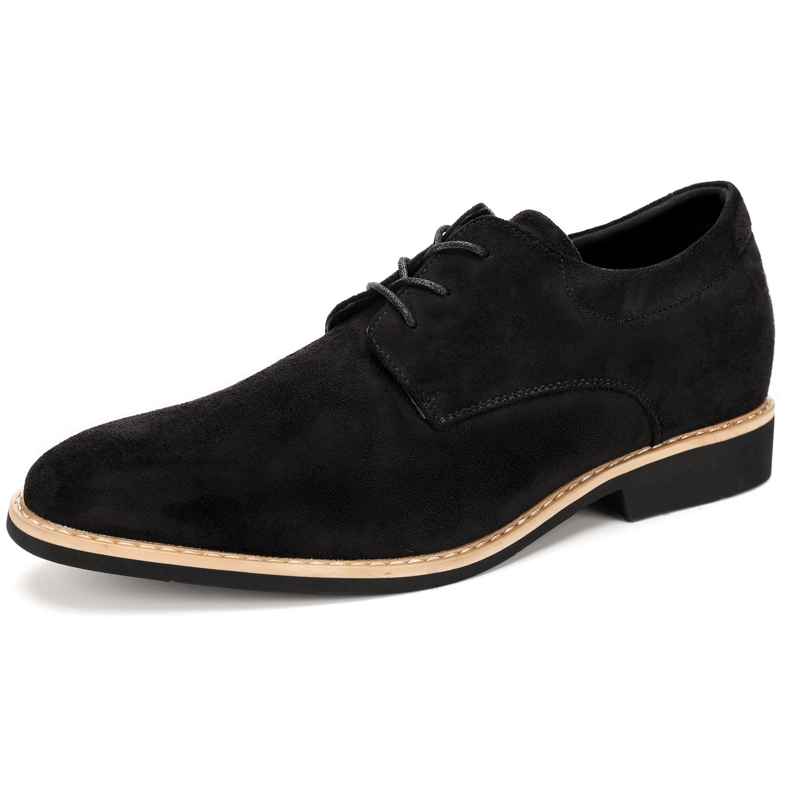 

KIXSTAR Повседневная замшевая обувь на шнуровке, мужская, черная, 25,5 см