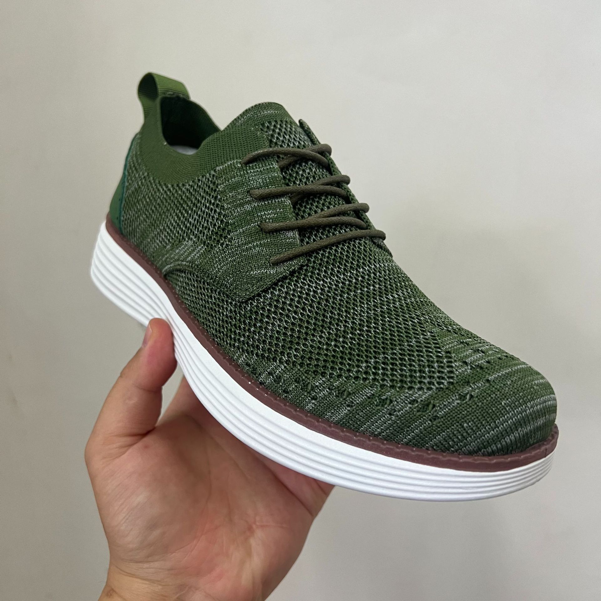 

Men s business casual shoes soft sole non-slip breathable lace-up men s shoes driving running to work sports shoes 48 Customized out of stock