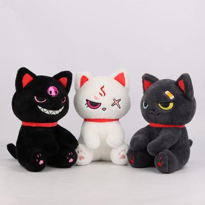 New Halloween Dark Pirate Cat Plush Doll Halloween Surrounding Plush Toys
