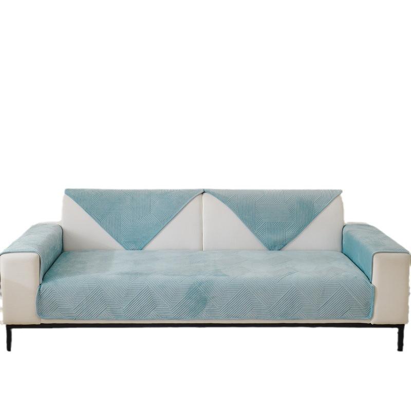 Nordic Simple Solid Color Fashion Sofa Cushion Non-Slip Sofa Cover Cover Towel Autumn and Winter Four Seasons Combination Sofa Cushion