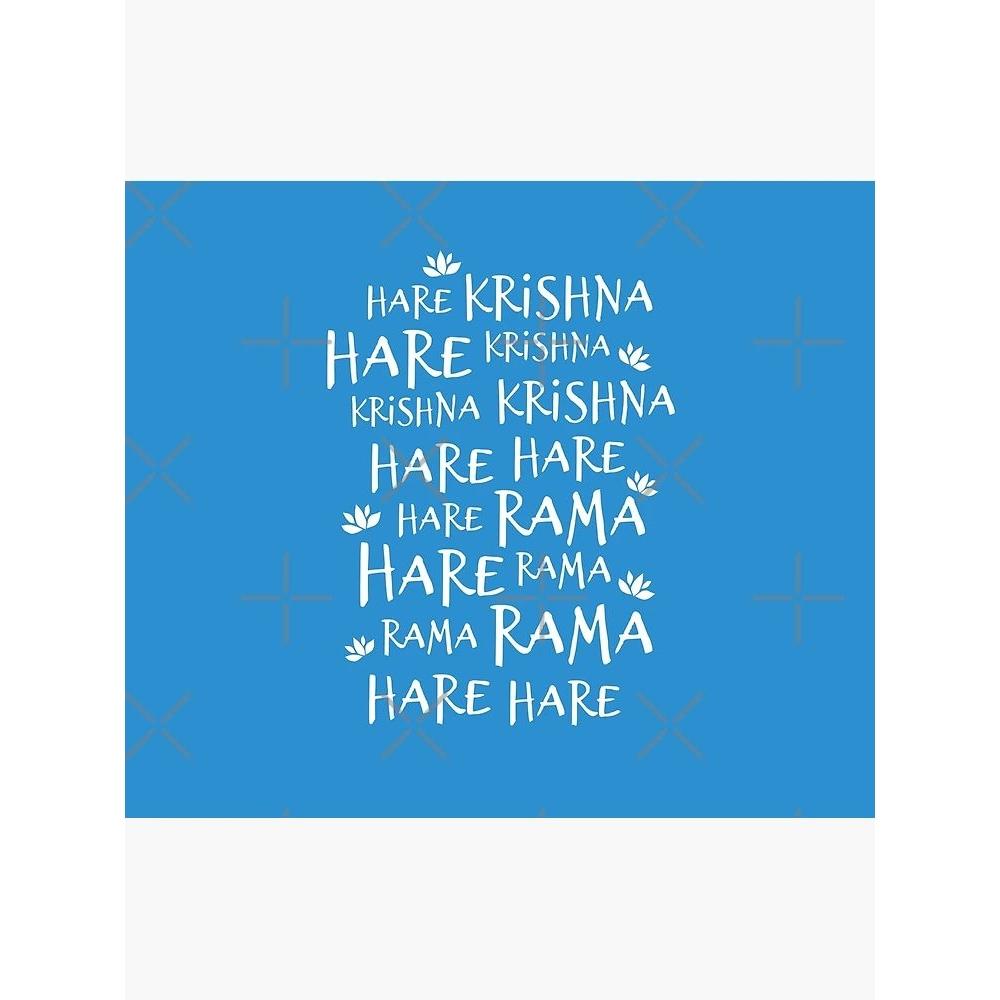 Hare Krishna Tapestry Blue 75x100