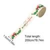 2.2 Yards Christmas Ribbon Printed Christmas Polyester Ribbon Handmade Gift Packaging Holiday Ribbon Christmas Tree Decorations