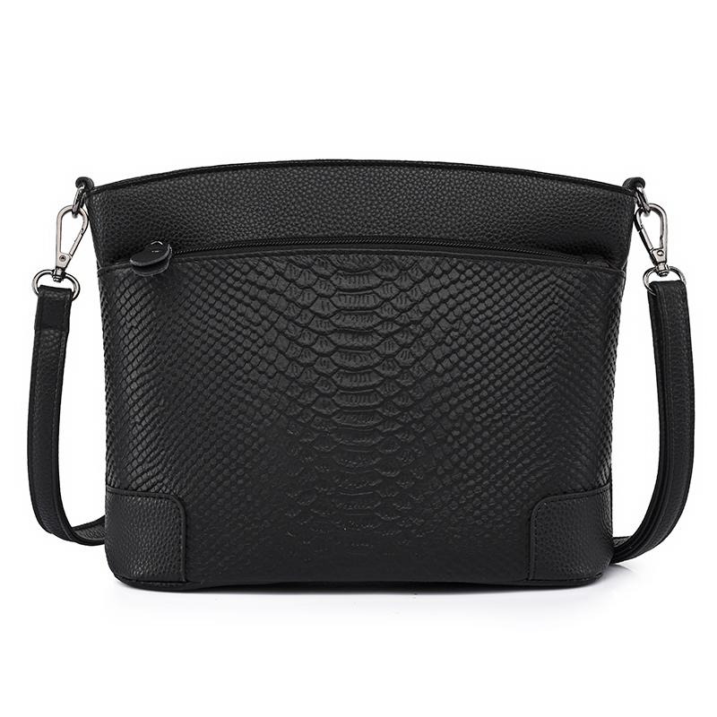 

Women Messenger Bag Small Shoulder Bag Crossbody Bags for Women Handbags Genuine Leather Real Cowhide Women s Casual Fashi Bag чёрный
