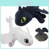 Toothless Dragon Helmet Sucker Plush Motorcycle Decoration 20cm Black