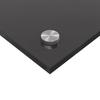 Kitchen Splashback 2 pcs Dark Grey 90 x 60 cm Tempered Glass