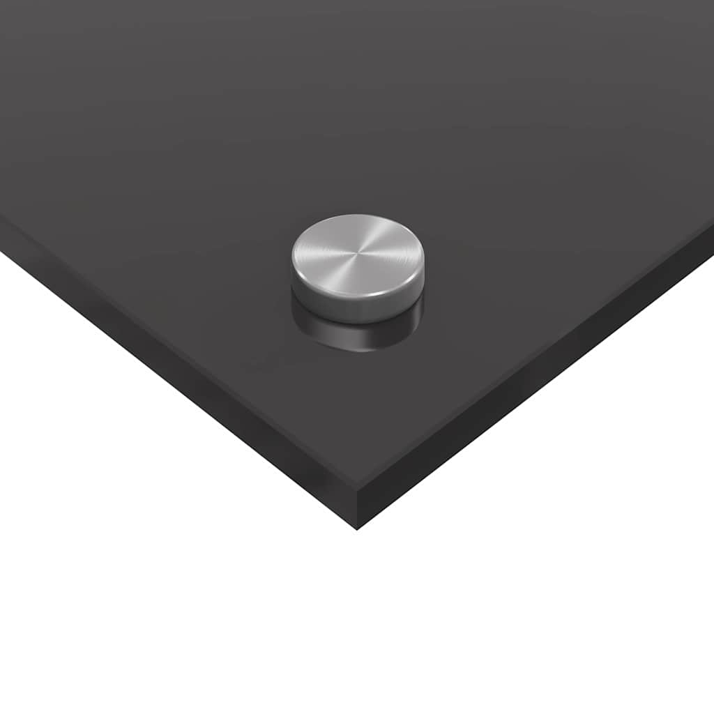 Kitchen Splashback 2 pcs Dark Grey 90 x 60 cm Tempered Glass