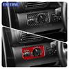 For SEAT Leon 1999 2000 2001 2002 2003 2004 MK1 1M LHD Soft Carbon Fiber Dashboard Headlight Control Switch Cover Accessories