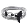 Bracelet ancre série océan, Bracelet queue de baleine pour Couple, ligne Milan, corde tressée, Bracelet étudiant pour hommes et femmes