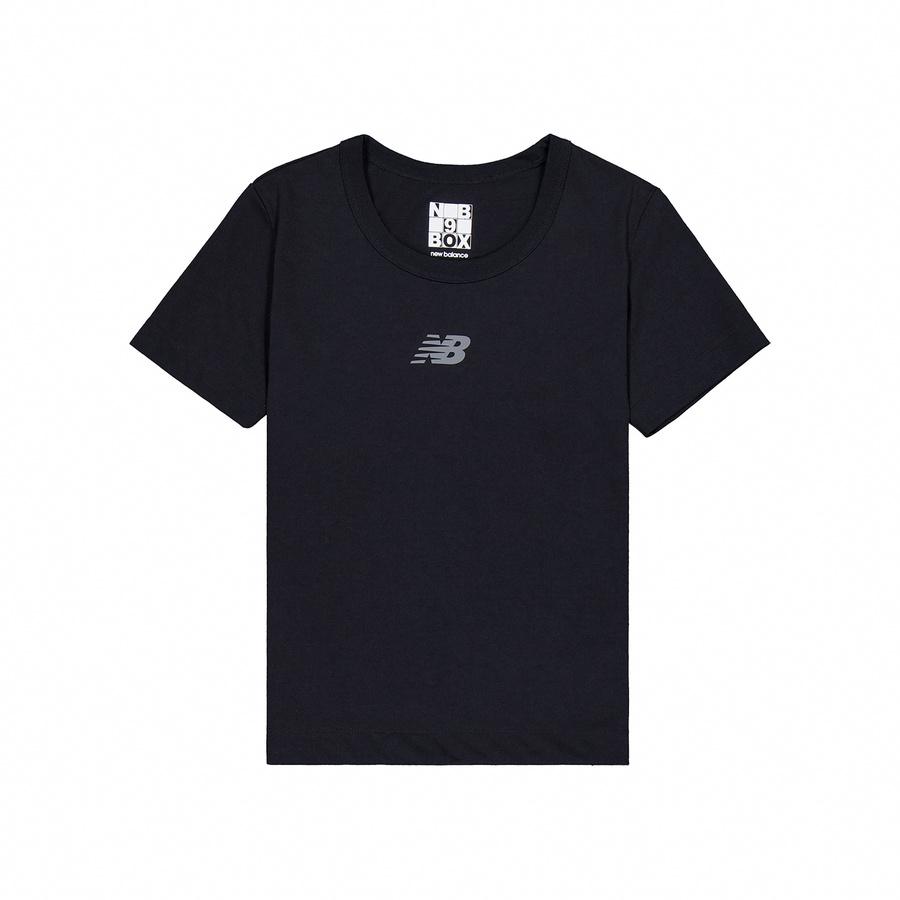 New Balance T Shirt Unisex Black AMT45611-BK F