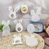 Easter Theme Resin Pendant Silicone Molds Eggs/Rabbit Silicone Molds Heat Resistant for Chocolate Holder Jewelry Making