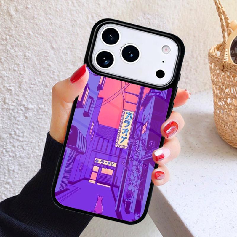 Japanese Anime Aesthetic Phone Case For iPhone 17 Air 16 15 14 13 12 11 Pro Max Plus iPhone 14 Pro