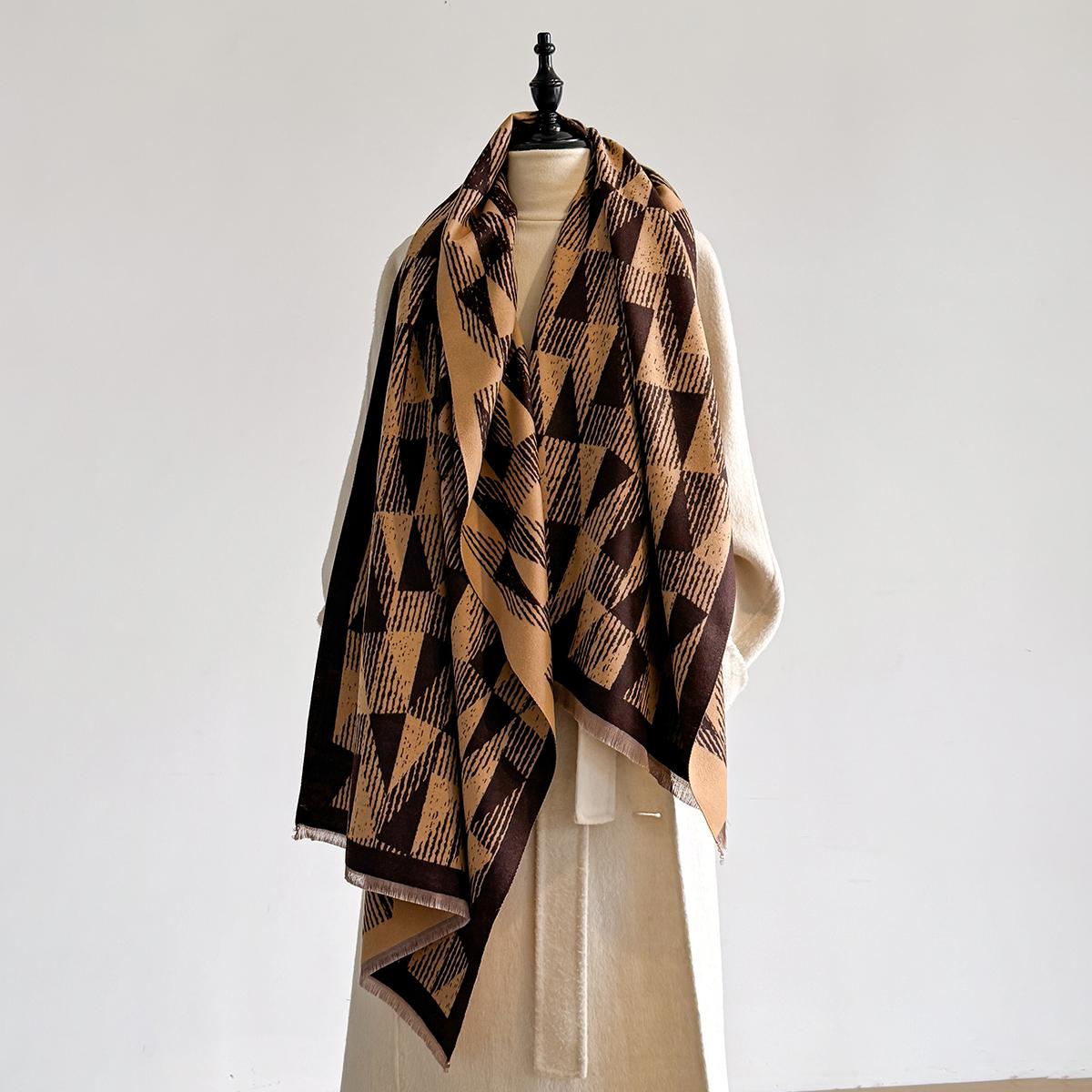 

Women Winter Scarf Cashmere Pashmina Shawls and Wraps Soft Large Warm Blanket Fashion Print Lady Poncho Echarpe Bandana