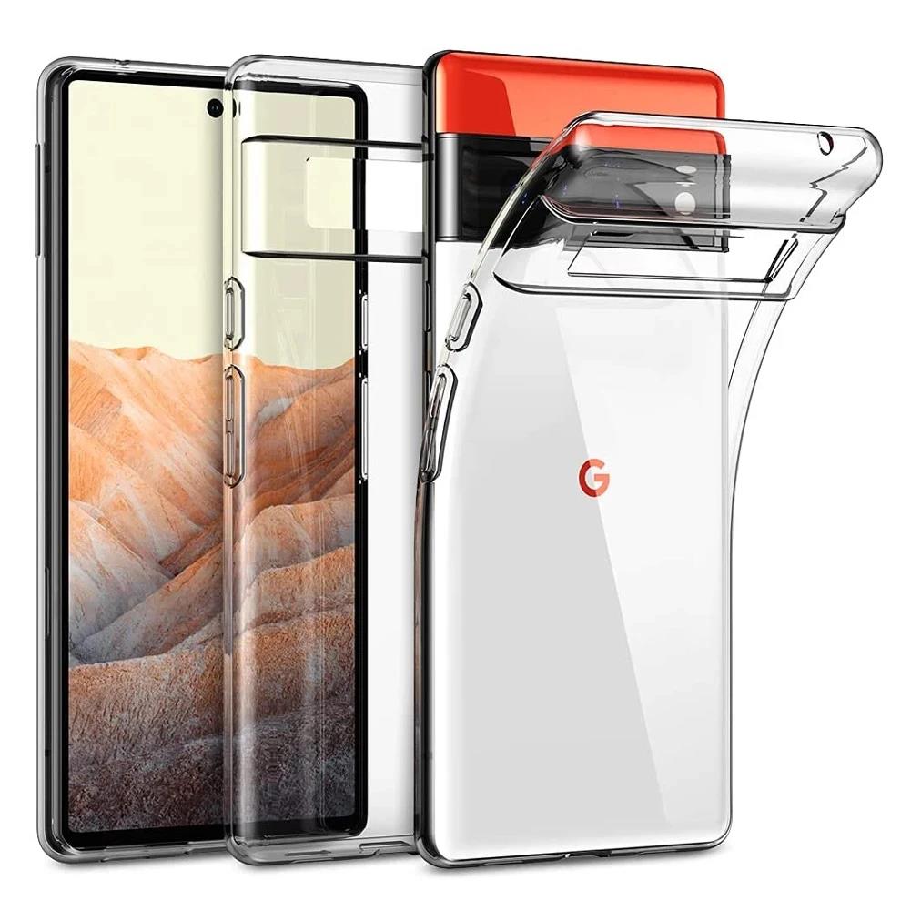 

Прозрачный чехол для телефона Google Pixel 9 9A 8 6 7 9 Pro XL 8A 7A 6A Силиконовая задняя крышка Ультратонкий Тонкий Мягкий Прозрачный ТПУ Conques For Pixel 7