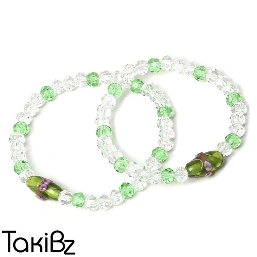 Summer Garden Crystal Bead Bracelet