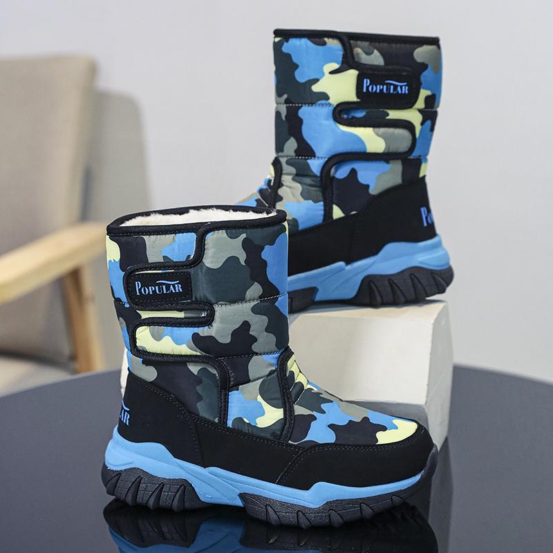 Podzim a zima 2024 Chlapecké/dívčí venkovní teplé dětské sněhule Velká velikost 31-40