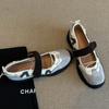 Sheepskin version~ Korean version of niche design ballet sneakers women's 2025 new Velcro Mary Jane shoes