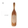 1pc/1 Set Premium Teak Wood Slotted Spurtle Spatulas Spoons Set for Nonstick Cookware Kitchen Cooking Heat Resistant Non Stick