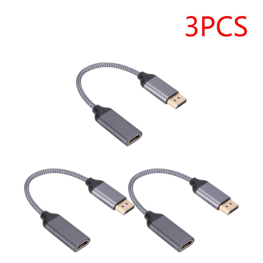 1-5PCS 4K 60HZ DP To HDM HD TV Video Audio Adapter Male To Female DP To HDMI-Compatible Cable Adapter for HP/DELL Laptop PC