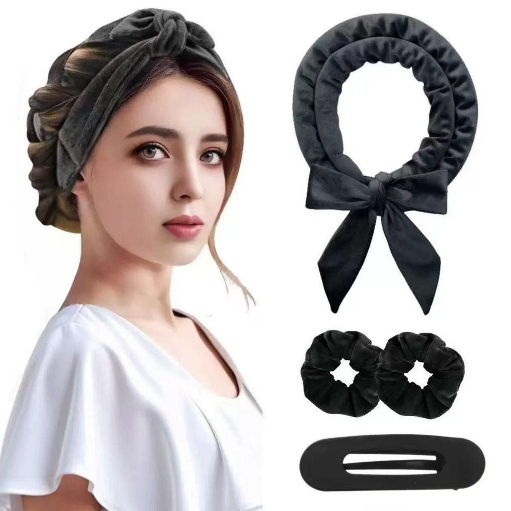 Crossbow Headband Heatless Curling Iron: Lazy Curl Bar for Big Waves & Sleep Styling Hair Roller