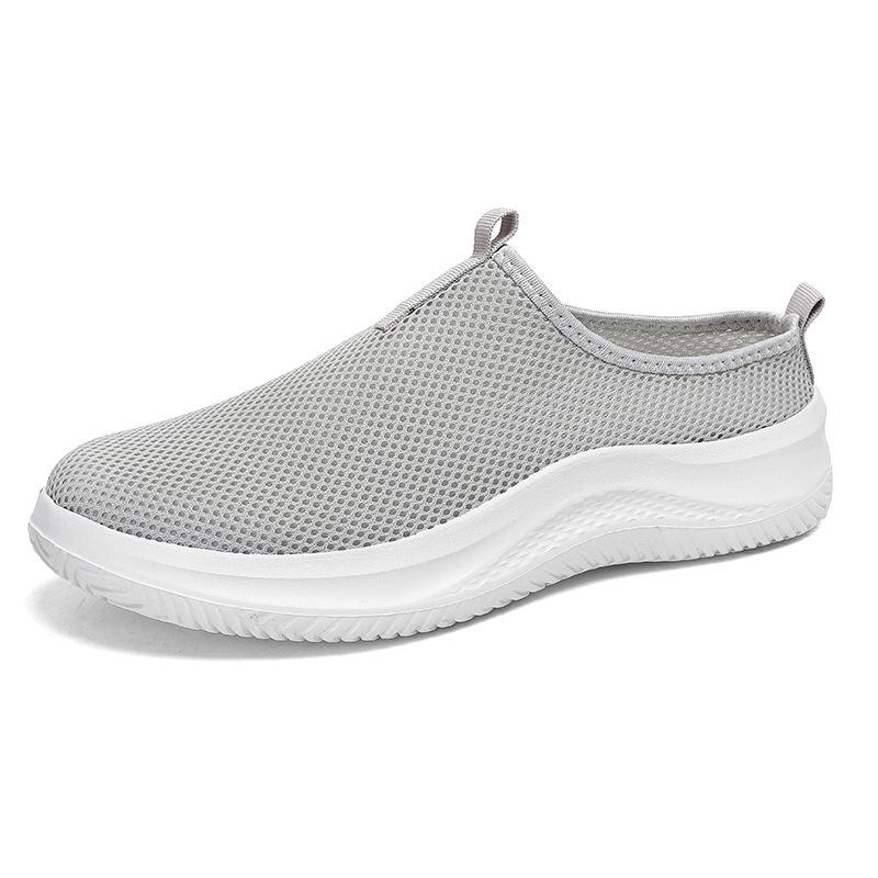 Men's Sneakers Comfortable Lightweight Soft Half Slipper Flat Running Shoes Outdoor Casual Sports Shoes Man Shoes Big Size 39-48