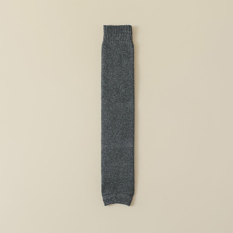 1 Paar Winter Damen Beinwärmer Warm Hohe Strümpfe Winddicht Rutschfest Elastische Beinmanschetten Plüschgefüttert Outdoor Kälteschutz Knieschoner
