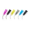 Pre Bent Dental Tip 100 Pcs Disposable Etchant Resin Flow Composite Needle Applicator for Dental Material Delivery