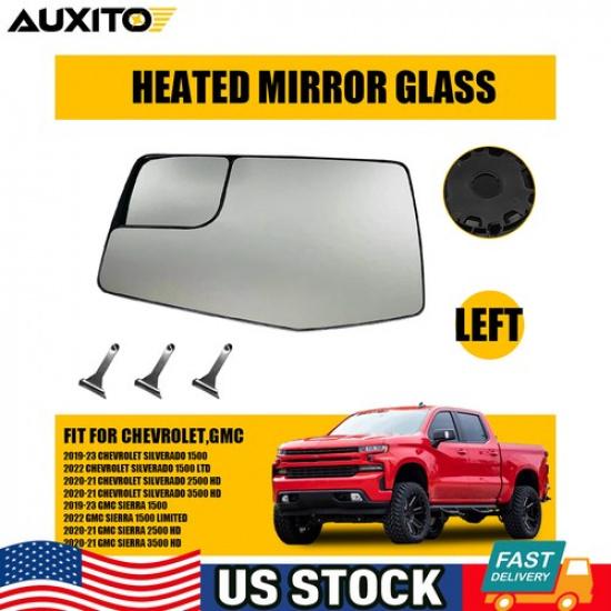 

Heated Mirror Glass Left For 19- Chevrolet Silverado 1500 GMC Sierra 1500 N