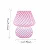 Desk Lamp Ins Style Mushroom LED Lamp Striped Mushroom Bedside Lamp Transparent Glass Night Lamp Nightlight for Baby