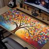 Vibrant Fantasy Tree Painting Large Mouse Pad Waterproof Non-slip Gaming Mat