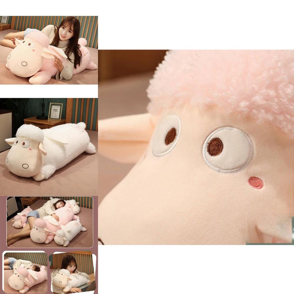 Soft And Cuddly Sheep Plush Toy 60cm Short Plush Pp Cotton Filling