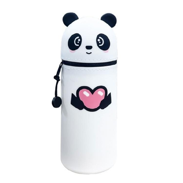 Expandable Cartoon Pen Organizer Pencil Storage Case Foldable Silicone Pouches Great For School Office Home Storage Use