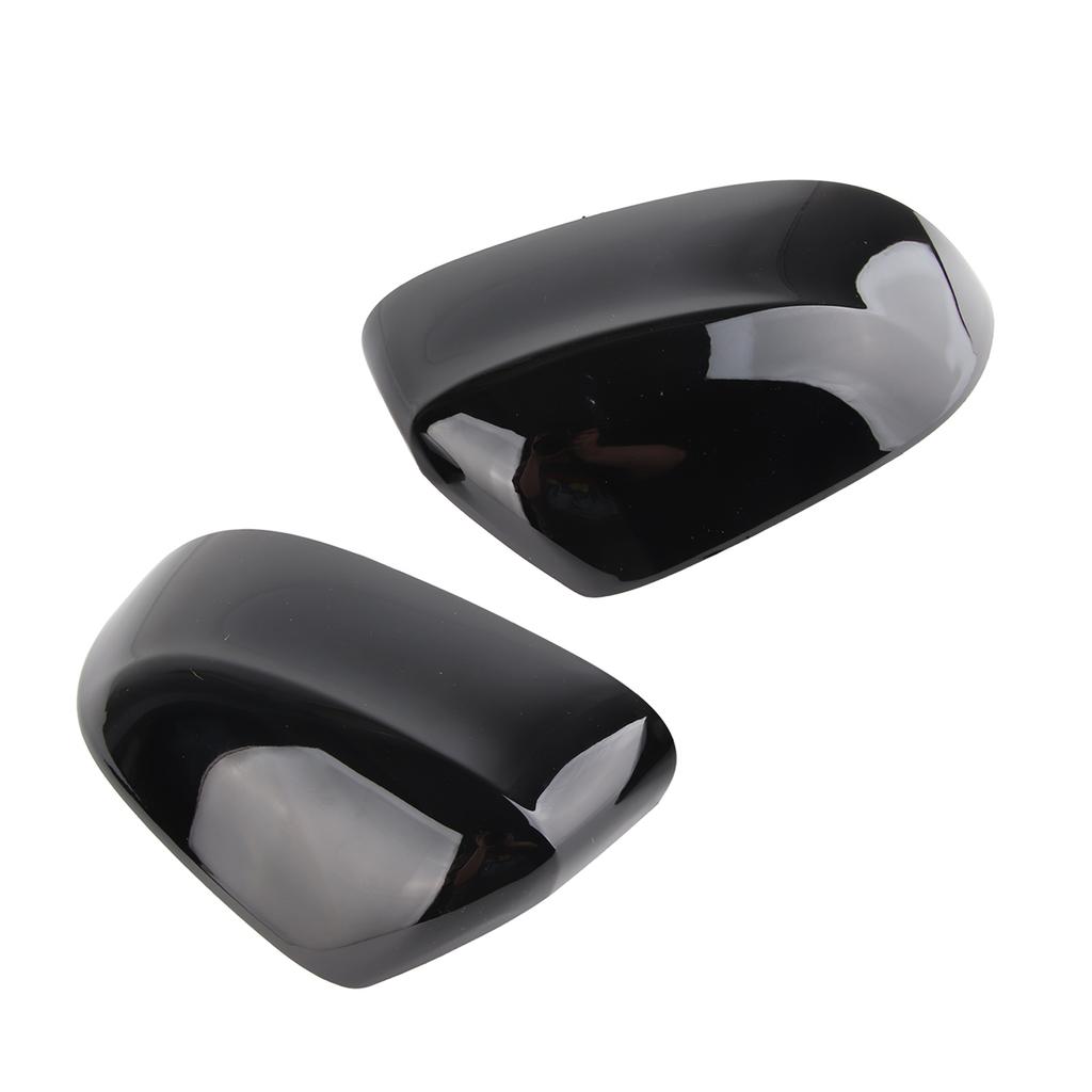 1 pereche capac oglindă retrovizoare laterală negru lucios, elegant, rezistent la culoare, ușor, capace oglindă ușă