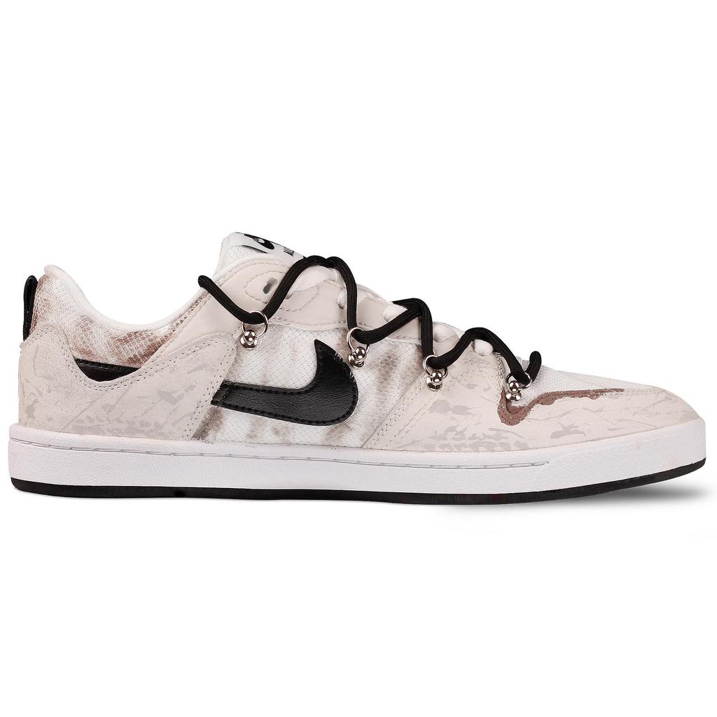Nike SB Alleyoop Slip Resistant Abrasion Resistant Low Top Skateboard Shoes Men's Beige Yellow CJ0882-100(Team41-F1S-BOX)