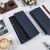 4pcs Rectangle Paper Gift Tie Packing Boxes Dark Blue 29.8x10.7x3.3cm