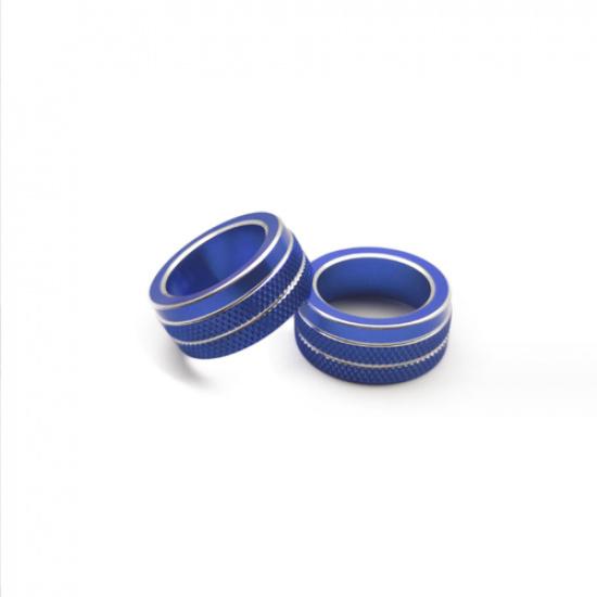 For Toyota Corolla -2026 Blue Air Condition Knob Button Cover Decor Pair