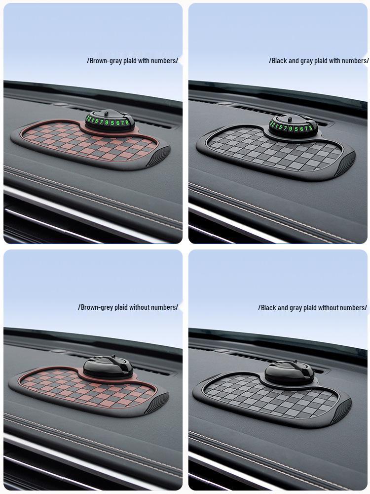 Multifunctional Anti-slip Pad & Mobile Holder with Parking Number Plate