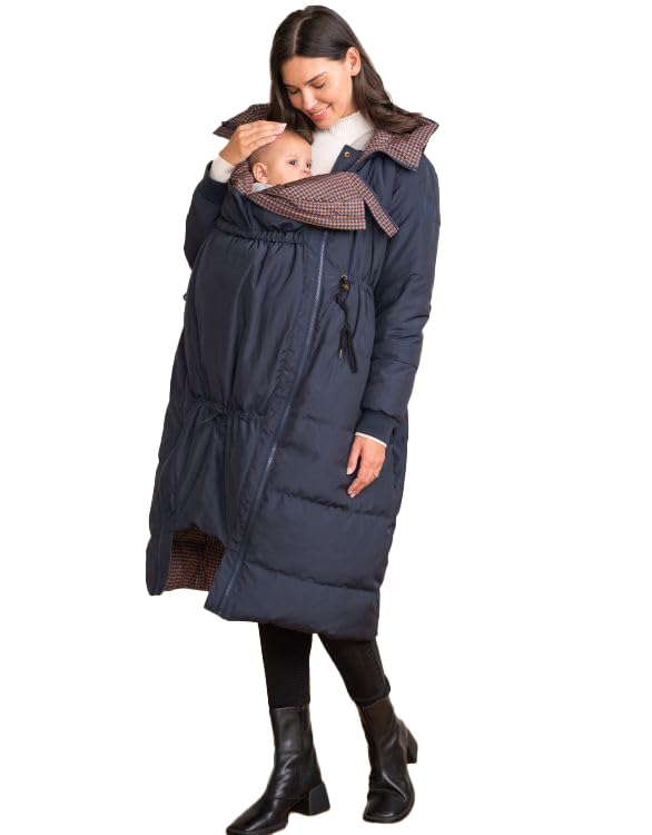 

Down Coat Coat KIRI Print [Seraphin] Maternity/Mama Women s Navy/Brown