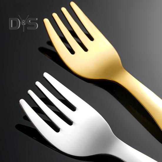 Set di forchette e cucchiai in acciaio inossidabile con custodia, set di utensili da viaggio con impugnatura ergonomica, utensili da picnic portatili per viaggi, picnic e campeggio