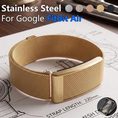 Stainless Steel Watch Band for Google Fitbit Air Change To Whoop 5.0 Protector Cover Milan Magnetic Wristband for Men Women