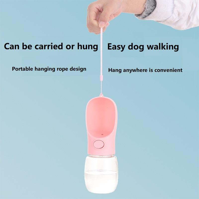 350/500ML Wasserflasche für Hunde Tragbare Trinkwasserflasche für kleine große Haustiere Katze Outdoor Auslaufsicher Spaziergang Trinknäpfe
