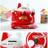 7 inch Ceramic Lucky Cat Statue Maneki Neko Porcelain Fortune Cats Figure Money Bank Feng Shui Decor Ornament Home Centerpiece